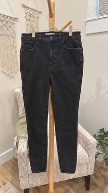Madewell Faded Black Denim Jeans